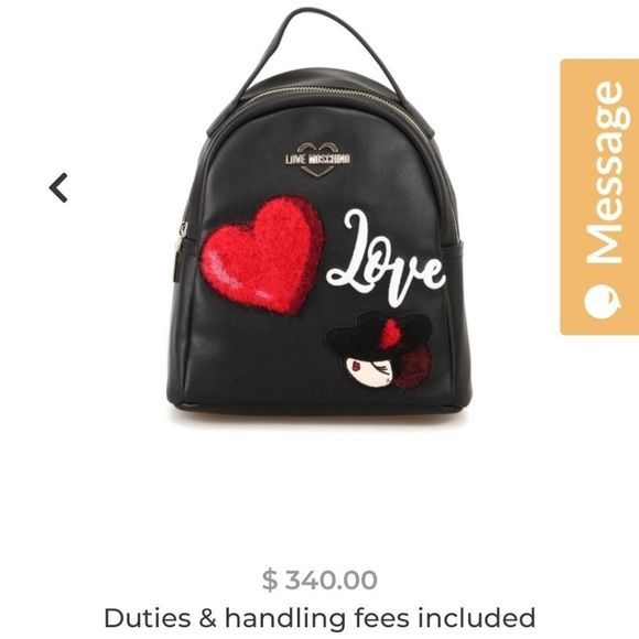 BRAND NEW *RARE* Authentic Love Moshino Backpack main image 5